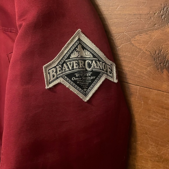Beaver Canoe Red Burgundy Winter Jacket - Picture 6 of 9